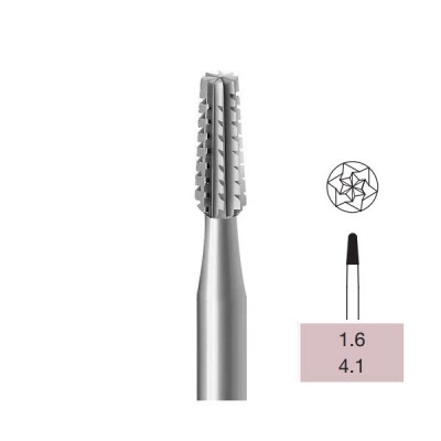 Operative Carbide Bur, Taper Dome End Crosscut, FG-016