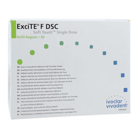 ExciTE F DSC Adhesive 0.1 Gm Soft Touch Single Dose Refill Package 50/Pk