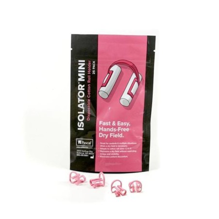 Isolator Cotton Roll Holder Pink 25/Bg