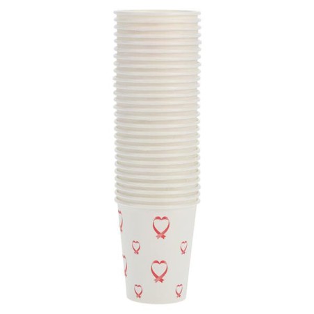 Drinking Cup Paper AHA Hearts 5 oz Disposable 1000/Ca