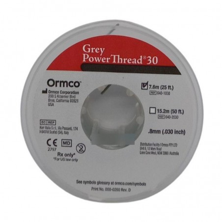 Power Thread, Gray, .030 x 25 ft