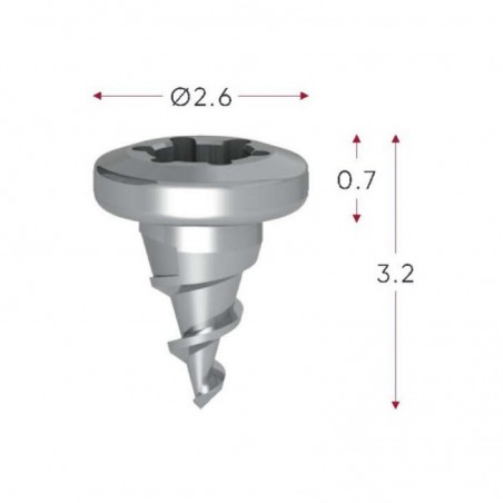 Membrane Screw, 3mm, 10 pcs